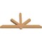 Ekena Millwork Kennewick Timber Gable Bracket, Western Red Cedar, 60"W x 30"H x 3 1/2"D x 3 1/2"F, 12/12 Pitch GBW060X30X0404KEN00SWR - alternate 5